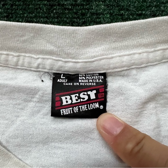 Vintage Women’s 80s Karate “Kiai” Humor *Cropped White T Shirt Size M 20X22 - Picture 3 of 12